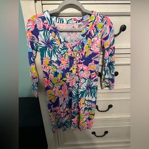 🚨LAST CHANCE: Lilly Pulitzer 3/4 sleeve floral print dress. Size XXS